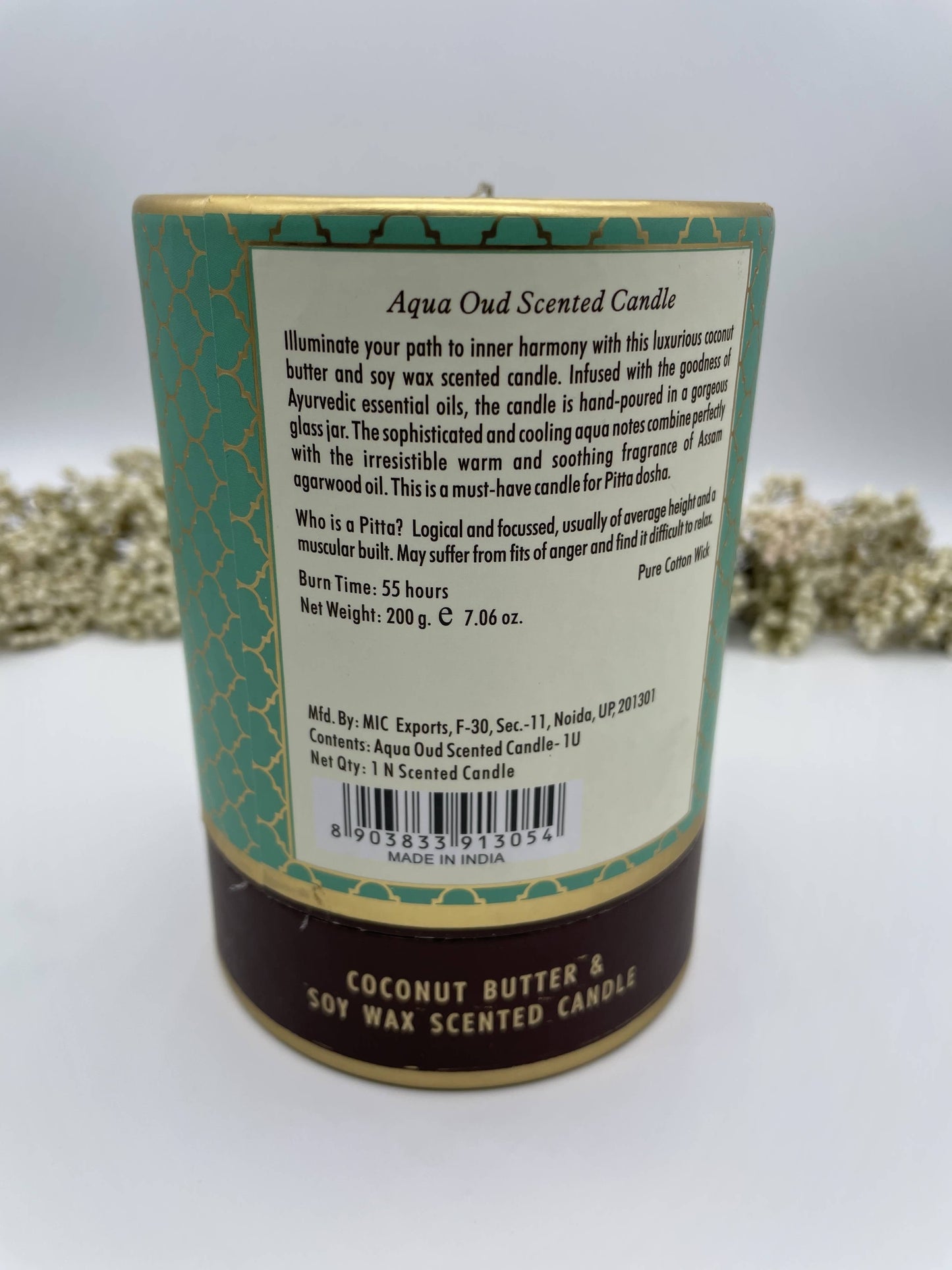 Ayurveda Duftkerze Pitta Aqua Oud